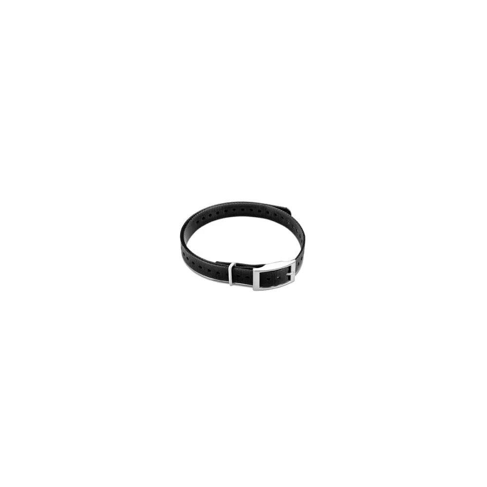 3/4" Square Buckle Collar Strap (Black)