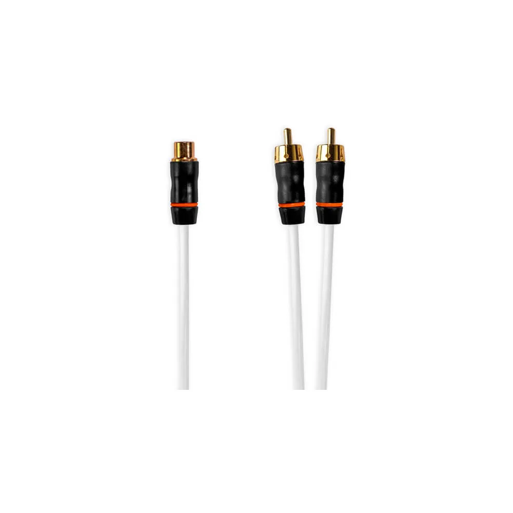 Fusion® Performance RCA Cables, Female to Dual Male, 0.9 ft RCA Splitter Cable