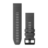 QuickFit® 26 Watch Bands, Slate grey silicone