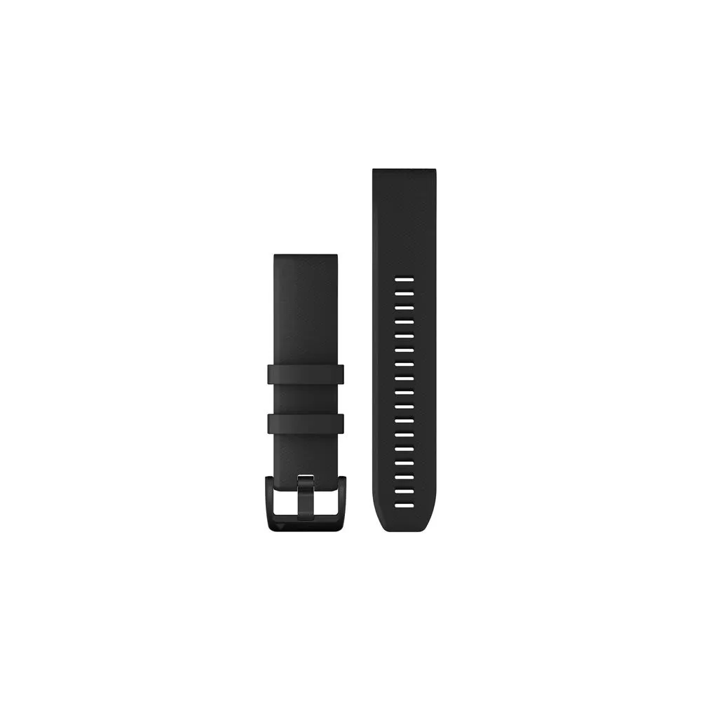 QUICKFIT 22 WATCH BANDS, BLACK, BLACK STAINLESS STEEL HARDWARE