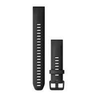 QuickFit® 20 Watch Bands, Black silicone (Large)