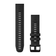 QUICKFIT 22 MM WATCH BANDS, BLACK SILICONE