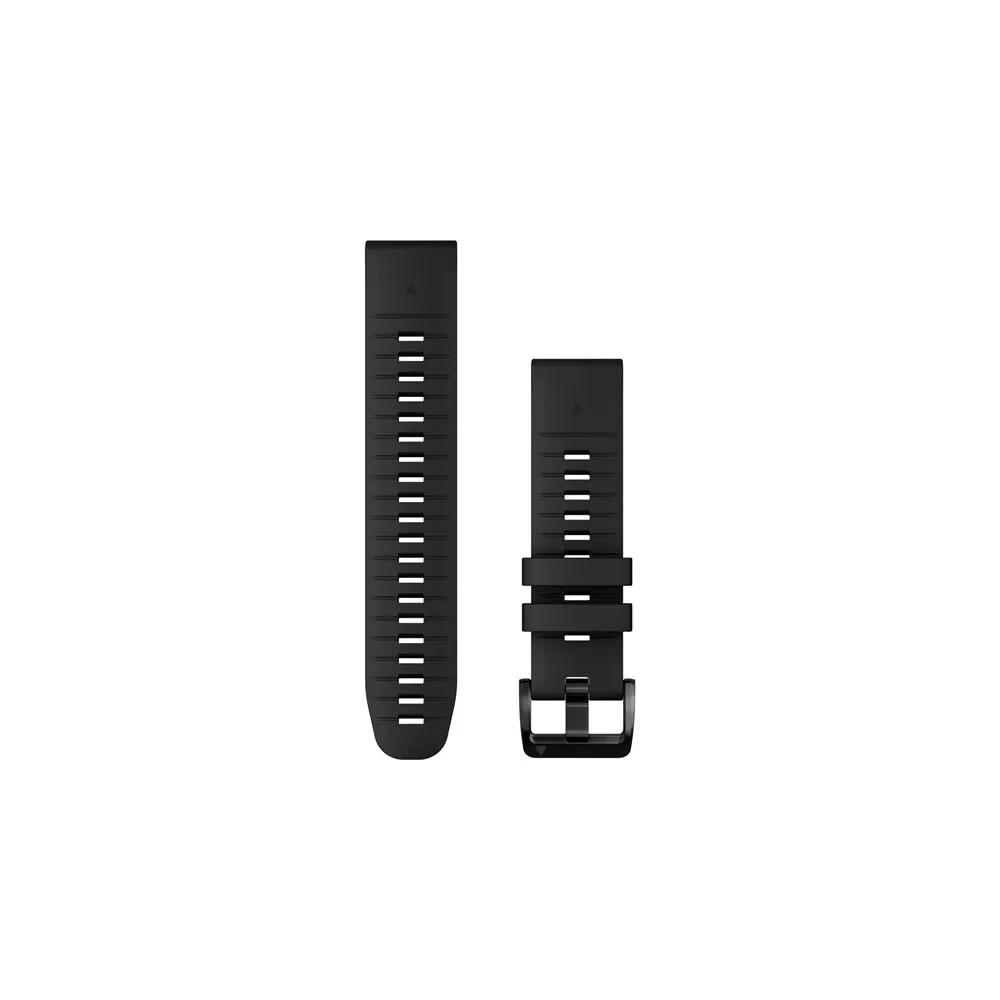 QUICKFIT 22 MM WATCH BANDS, BLACK SILICONE