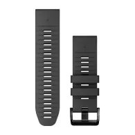 QUICKFIT 26 WATCH BANDS, GRAPHITE SILICONE