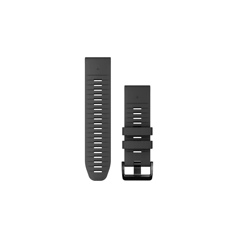 QUICKFIT 26 WATCH BANDS, GRAPHITE SILICONE