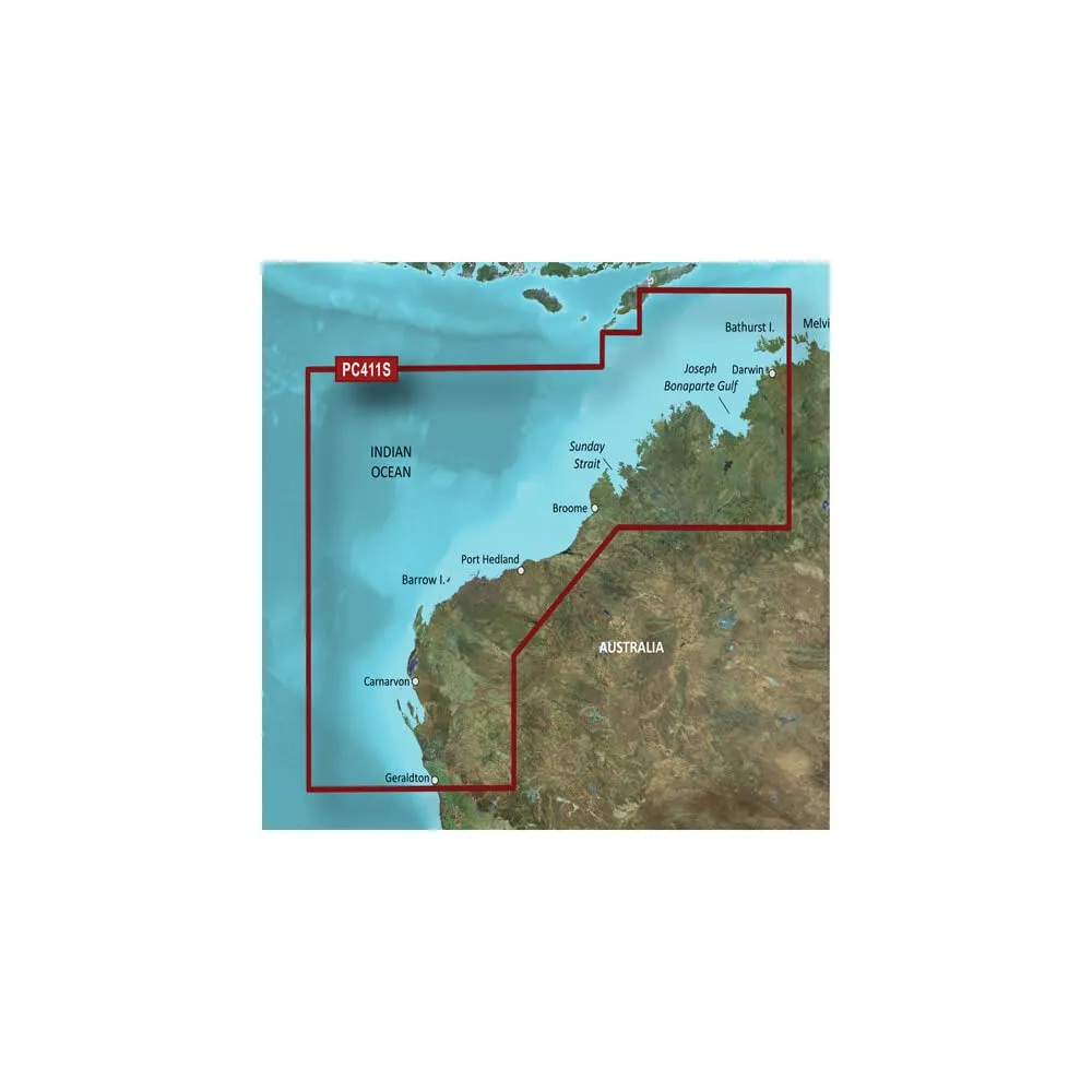 microSD™/SD™ card: VPC411S-Geraldton to Darwin