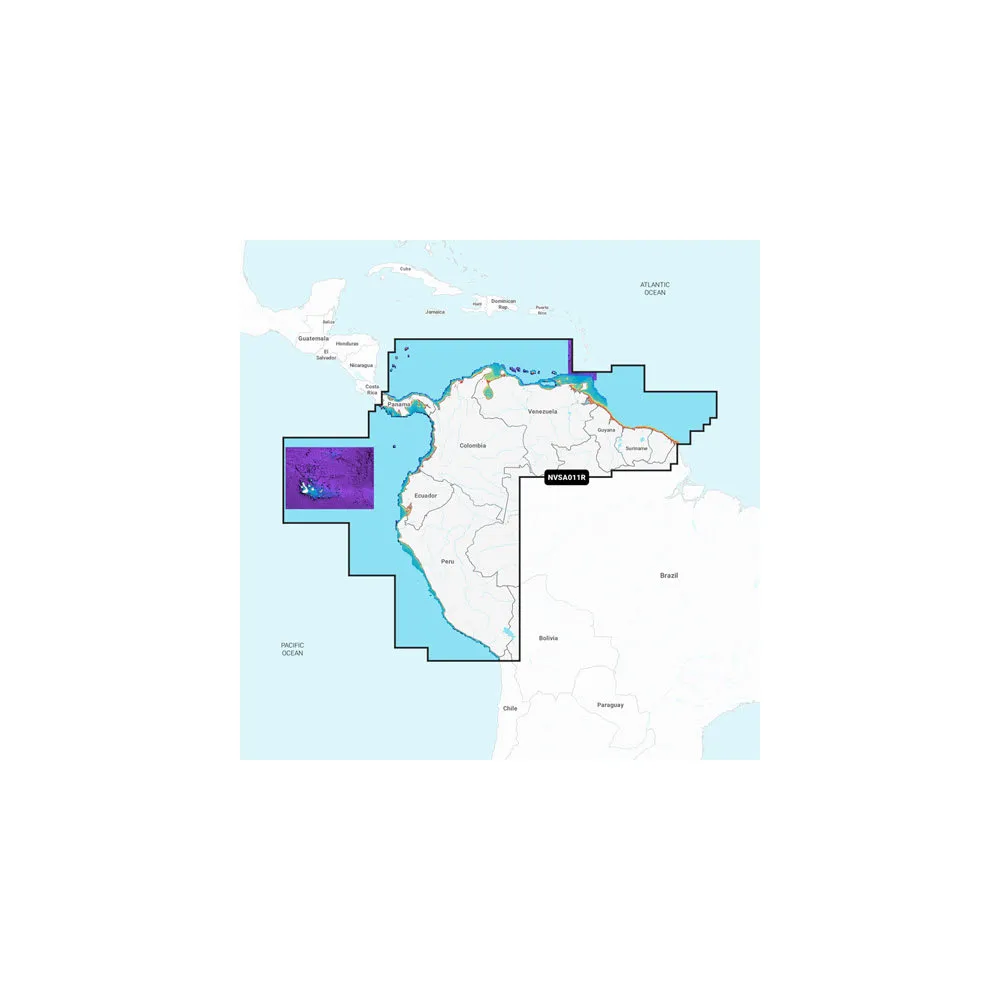 South America, North – Inland and Coastal Marine Charts