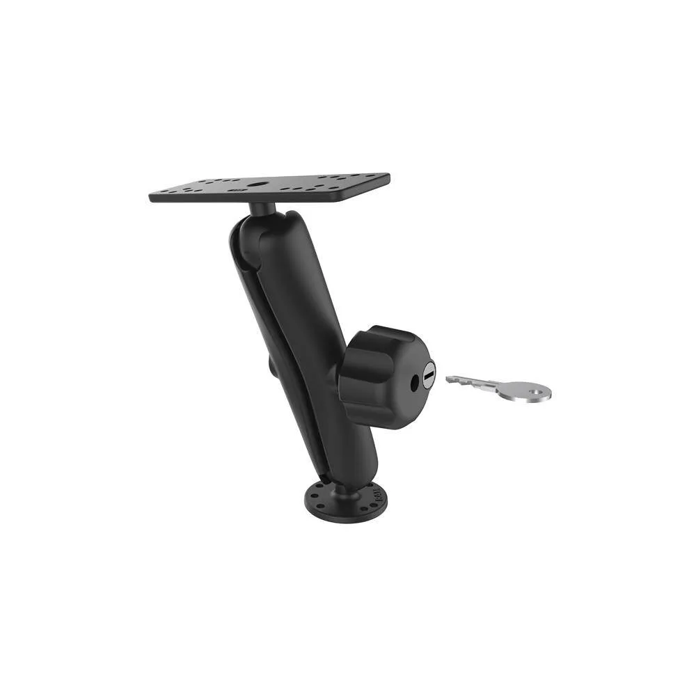 RAM® Universal Marine Electronic Mount with Key Lock Knob