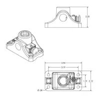 RAM ROD® Bulkhead/Flat Surface Base