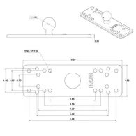 RAM® Universal Marine Electronic Mount - B Size Medium