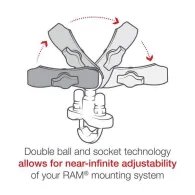 RAMĀ® Level Cup 16oz Drink Holder with U-Bolt Base - .5" - 1.25" Rails