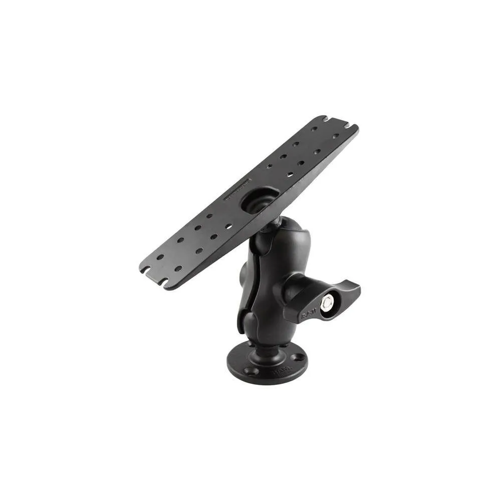 RAM® Large Marine Electronics Mount with Jam Nut - Short