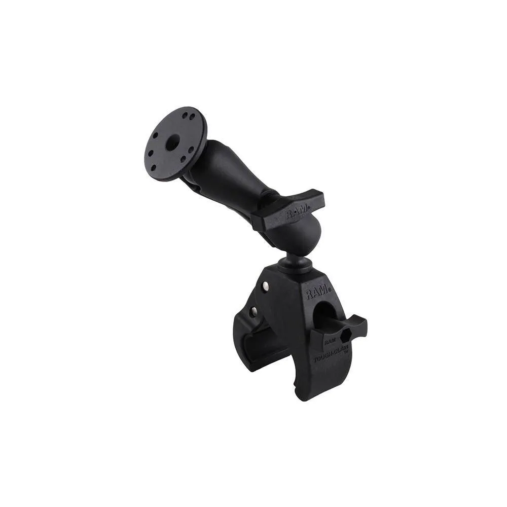 RAM® Tough-Claw™ Large Clamp Double Ball Mount with Round Plate