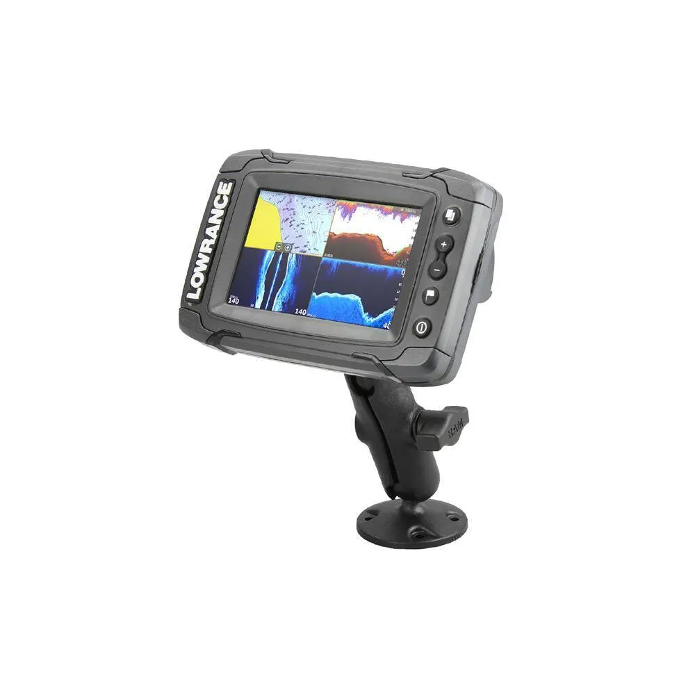 RAM® Composite Double Ball Mount for Lowrance Elite-4 & Mark-4 Series