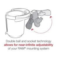 RAM® Level Cup™ 16oz Drink Holder with Double Socket Arm