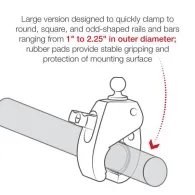 RAM® Tough-Claw™ Large Clamp Base with Ball