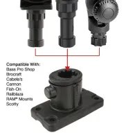 RAM® Universal Adapt-A-Post™ 4-Hole Drill-Down Base