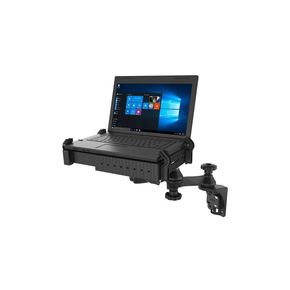 RAM® Tough-Tray™ Laptop Holder with Vertical Swing Arm Mount