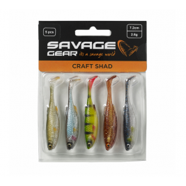 SAVAGE GEAR # CRAFT SHAD CLEAR WATER MIX 7.2-10CM