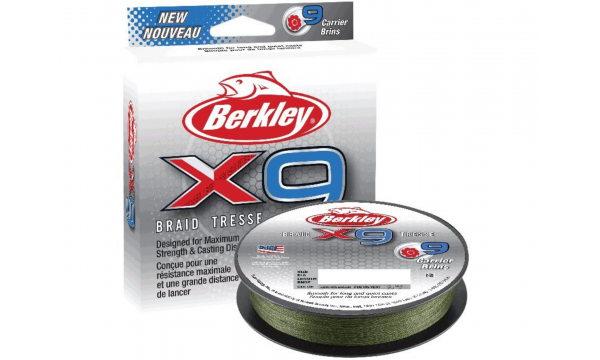 BERKLEY # X9 BRAID LOW VIS GREEN 150M / 0.06-0.17MM