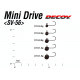 DECOY # MINI DRIVE SV-56 JIGHEAD (3 PAKELIAI)