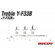 DECOY # TREBLE HOOKS Y-F33B (3 PAKELIAI)